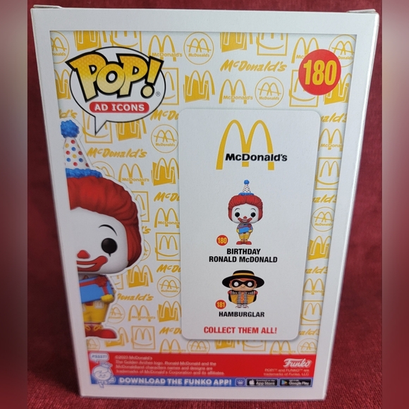 Birthday Ronald Mcdonald funko # 180 (nib) With pop protector - Picture 7 of 7